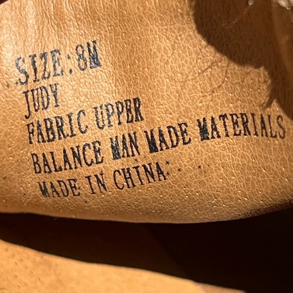 🌻Antrhopologie FARYL Robin Judy Tan Boho Platform Wedge Platform Sandal Size 8 - Picture 9 of 13